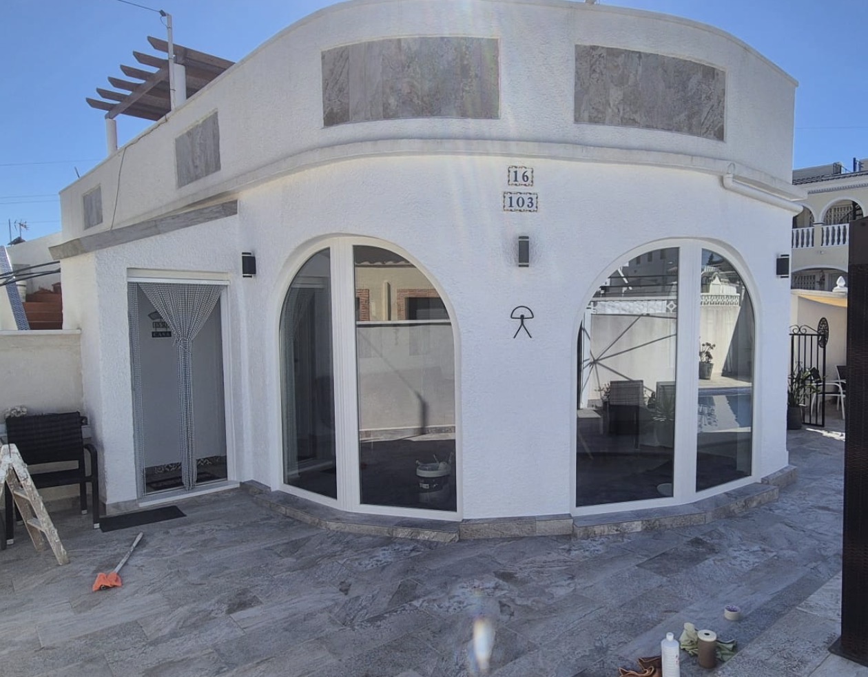 PVC curved windows
